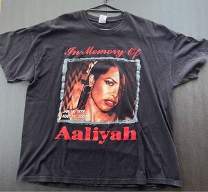 【ヴィンテージ 00s Aaliyah Dana Haughton TRY AGAIN Tシャツ】アリーヤ rap tee バンドt 追悼tシャツ【レア】Hailey着</a></h3>
                        
                        