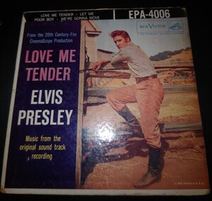 エルヴィスプレスリー オリジナル US盤 4曲入 EP Elvis Presley Love Me Tender EPA-4006 エルビス ロカビリー 1956年 レコード 当時物</a></h3>
                        
                        