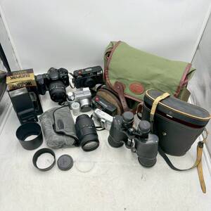【送料無料】動作未確認 現状品　RICOH・MINOLTA・FUJIFILMなど フィルムカメラ＆双眼鏡＆レンズまとめセット　バッグ・フラッシュ付</a></h3>
                        