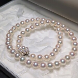 【TASAKI K14 テリ最高】アコヤ真珠 7.5-8.0mm 43cm ホワイト ネックレス 本真珠 アクセサリー SILVER pearl あこや パール タサキ 刻印</a></h3>
                        
                        