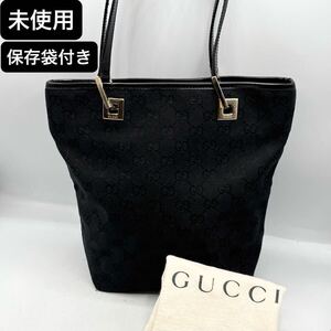 ￥1スタート GUCCI グッチ 未使用 GGキャンバス レザー トート ショルダー バッグ 肩掛け ブラック系 made in Italy 保存袋付き</a></h3>
                        