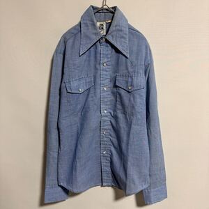 1円スタート 1スタ 70s KENNINGTON ケニントン ミッキー シャンブレー シャツ ビンテージ ヴィンテージ 長袖シャツ</a></h3>
                        