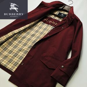 a22 目立ち一生の一着!! 定価15万●BURBERRY LONDON●総裏ノバチェックブルゾンコート バーバリーコート メンズ M 綺麗　別格！</a></h3>
                        
                        