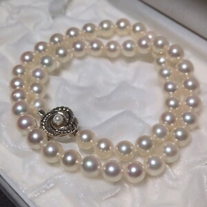 【K14クラスプ 8.0-8.5mm】アコヤ真珠 44.5cm 大珠 ホワイト ネックレス 本真珠 アクセサリー SILVER pearl あこや パール</a></h3>
                        
                        