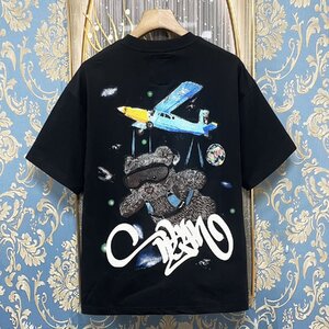 定価2万★christian milada・ミラノ発・半袖Tシャツ★上質コットン100％ 快適 通気 クマ柄 遊び心 刺繍 丸首 ゆったり トップス 夏 L/48</a></h3>
                        
