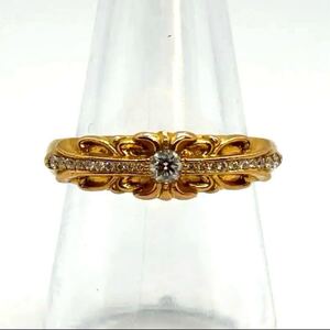 クロムハーツ 22K ベイビーフローラルクロス PAVEダイヤ JP15 SEES封印袋&鑑定書 美品 リング ダイヤモンド</a></h3>
                        