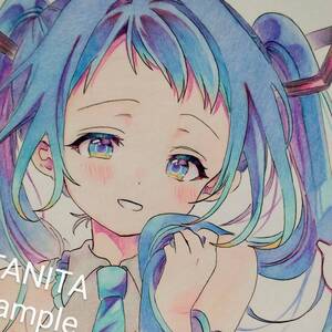 【 五月雨 】 艦これ 初音ミク 手描きイラスト</a></h3>
                        