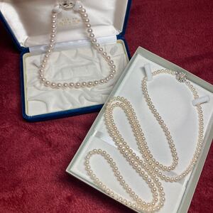 約9mm珠　パールネックレス 約6mm珠　ロングパールネックレス 真珠　パール　本真珠　ネックレス　アクセサリーまとめ　ネックレスまとめ</a></h3>
                        
                        