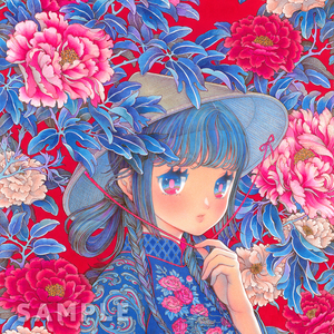 ◇手描きイラスト オリジナル『Asian Flower』◇</a></h3>
                        