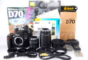 ◆初心者入門＆付属品多数 Nikon ニコン D70 超望遠Ｗズームレンズセット</a></h3>
                        
                        