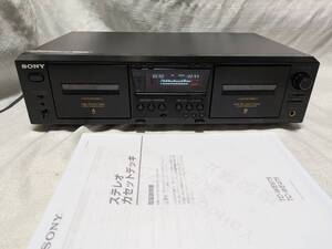 【整備済 即決価格 30日保証】◆取説付・動作音質良好！◆2001年発売最終型 SONY TC-WE475 ピッチコン付 Wカセットデッキ 311</a></h3>
                        
                        