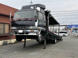 日新工業　ハイジャッキ2台積み　積載車　4tワイド　フォワード　ターボ　ラジコン　ウインチ　車検有</a></h3>
                        
                        
