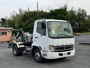 即戦力！！三菱 ふそう ファイター 4トン　アームロール　ツインホイスト 車検付(来年5月迄） 新明和 低走行82215? フレーム腐食無　</a></h3>
                        
                        