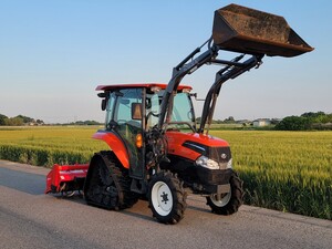 クボタ トラクター パワクロー KL34R ★ フロントローダー ★ 自動 耕深 水平 ★ 34馬力 ★ エアコン 4WD ★ ニプロ ロータリー SX1908</a></h3>
                        
                        