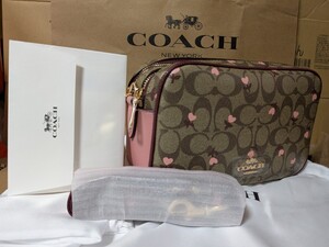 COACH　ミニショルダー 　シグネチャー（ハート）未使用、新品同様</a></h3>
                        