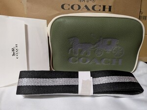 COACH ミニショルダーバッグ レザー　オリーブ　未使用新品同様</a></h3>
                        