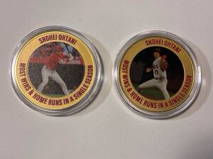 大谷翔平　MLB 二刀流プレーヤー記録　39mm 24kt Gold Flash Plated 世界3000個限定 66個目</a></h3>
                        