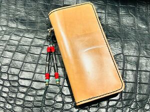 新喜皮革 コードバン×パイソン 本革 レザー ロング ウォレット シルバー925 オールドビーズ ネイティブ インディアン ターコイズ経年変化 </a></h3>
                        