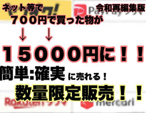 ◎..ネットで買って→オークションやメルカリ、ラクマ等で売るだけ！簡単確実に稼げます。</a></h3>
                        