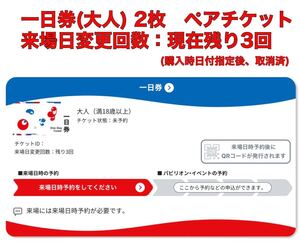 大阪・関西万博 (EXPO2025) チケット 1日券 ［一日券］ 大人2枚 ペアチケット</a></h3>
                        