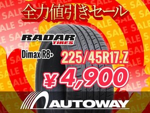 新品 225/45R17 Radar レーダー Dimax R8+ 225/45-17インチ ★全力値引きセール★</a></h3>
                        