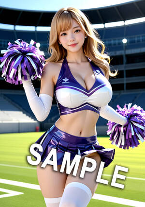 女子高生 チアガール A4 ポスター 高画質 AI美女 光沢 ラテックス 巨乳 セクシー かわいい 同人</a></h3>
                        