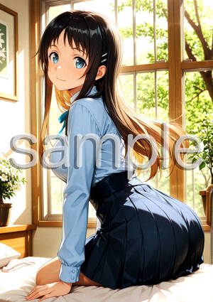 オリジナル◆一点物 B0352 清楚系女子 美少女 可愛い ロングヘア 美ボディ フェチ A4 アートポスター AIアート イラスト アニメ グラビア </a></h3>
                        