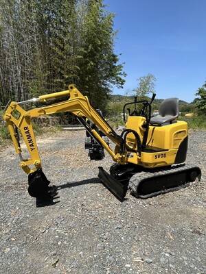 ヤンマー SV08 ・0.8tクラス・配管付きミニ油圧ショベル　ミニユンボ　 バックホー 動作ok 下取り可能</a></h3>
                        
                        