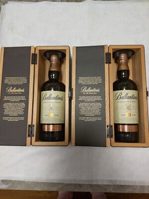 バランタイン30年新品 極美品 箱付き 2本。バック付き Ballantine s</a></h3>
                        
