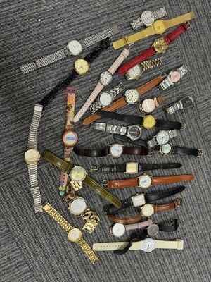 【ジャンク】腕時計 29本セット ベルト外れなし・裏蓋欠品なし 現状品 まとめ売り</a></h3>
                        