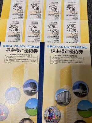 近鉄グループホールディングス 株主優待 乗車券8枚（4枚×2冊） 株主様ご優待券2冊 送料無料</a></h3>
                        