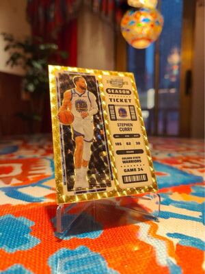2022 Panini Contenders Optic Stephen Curry #91 Season Ticket Gold Vinyl 1/1</a></h3>
                        